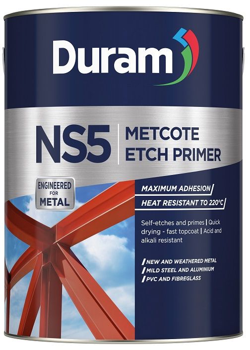 A high adhesion primer for new and weathered mild steel, stainless steel, aluminium, PVC, fibreglass, Chromadek, ZincAlume and AluZinc.