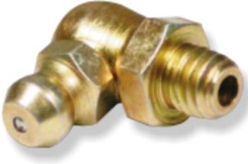 A grease nipple is a metal fitting used in mechanical systems to feed lubricants under moderate to high pressure, into a bearing using a grease gun.