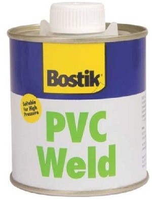 A solvent based welding cement for PVC water pipes, gutters and electrical conduit.