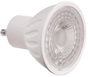 Warm white non-dimmable LED lamp.