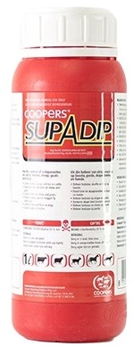 Coopers Supadip is indicated for the con-trol of ectoparasites on cattle, horses, sheep, goats and dogs: