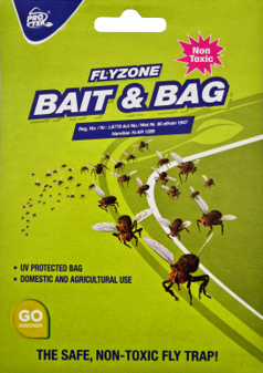 Fly attractant and bag replacement. Controls flies. UV protected bags to ensure longer lifespan.