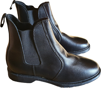 Solo boots are manufactured from genuine, good quality leather. Very comfortable to wear - with elastic on the sides for a more comfortable fit and to make it easy to take them off. The soles are stitched and glued to ensure optimum durability. From child size 9 to adult size 11. Black only. Made in South Africa.
