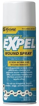 SCREW WORM AND WOUND REMEDY: A multi-purpose remedy which effectively controls and prevents screw-worm/blowfly strike, promotes healing and kills ticks present at time of application. For use on livestock, horses, wild life, dogs, poultry and birds.