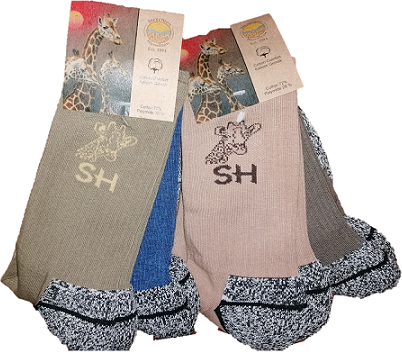 Cotton 72% polyamide 28% socks. Assorted colours