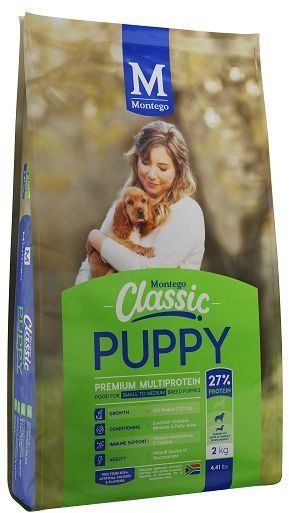 Naturally balanced premium nutrition with added essential vitamins & minerals for a complete meal. Puppies grow at different rates. Smaller breeds can reach adulthood in nine months, giant breeds may grow for up to two years. Puppies must eat today for the dogs they will be tomorrow. Benefits Include: Growth - 27% protein & 12% fat, high-protein meal, helps a puppy build strong muscles. Essential nutrients - vitamins, minerals & fatty acids promote a healthy skin and coat. Alertness - High levels of Omega-3 (such as DHA) support healthy cardiac function & vision. Taurine plays a vital role in the development of the brain & retinal function. Agility - Glucosamine supports healthy joint growth. Immune Support - Natural Antioxidants - Vitamin C & E, help support overall cellular health & assist in developing a healthy immune system. Digestion - Natural Prebiotics help to promote digestive health.