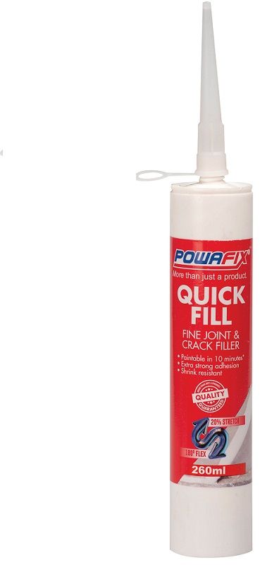 Quickly fills and dries to Flexible finish after repairing cracks in Flexible ceiling boards, cornices and dry walls.