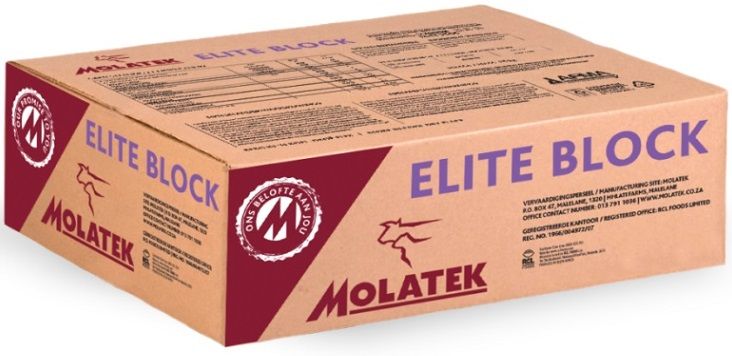 Molatek Elite Block conveniently satisfies your ewe's demanding nutritional requirements to optimise reproduction and ensure lambs are adequately nourished. The use of high-quality bypass protein ensures optimum future production potential. It is advised to increase the amount of supplementation after lambing. Due to small differences in the nutritional requirements of late-pregnant and early-lactating ewes, only one supplement is needed at different intake levels. Decreases pregnancy disease and the incidence of abortions. Enhances fetus and udder development in late pregnancy. Normal onset of lactation with enough colostrum for twin lambs. Increases milk production during lactation. Ewes have a lower weight loss which increases conception and lambing. Supply as a production supplement for young ewes and rams after weaning to improve growth. Optimal development of lamb's reproduction potential.
