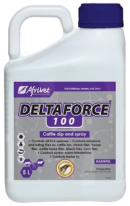 Controls all tick species, controls nuisance and biting flies on cattle namely stable flies, house flies, cattle louse flies, black flies and horn flies. Controls screw-worm infestations and Tsetse fly.