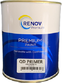 Renov Red Oxide primer is an economical modified styrenated resin based product containing anti corrosive pigment. It dries to a matt finish, and exibits good adhesion and flexibility.