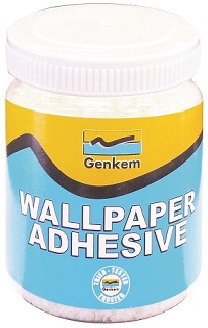 It forms a ready for use paste for fixing wall paper to walls.