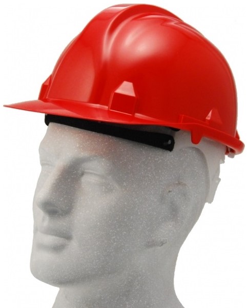 Safety cap peak style suitable for use on construction sites.