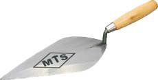 The blade and tang are welded to form a solid, well-constructed trowel.