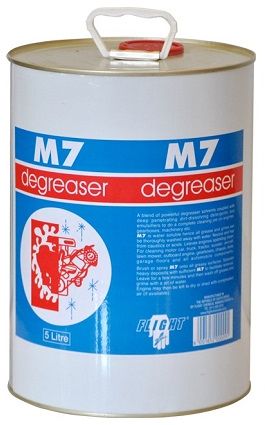 M7 is a blend of powerful degreaser solvents, detergents and emulsifiers, designed to completely remove any grease, oil or grime from engines, gearboxes and industrial machinery.