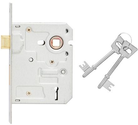 Mortice lock insert only 4 lever premium twist & pull reversible latch chrome steel chrome plated SABS approved 10 year guarantee & fits local keys.