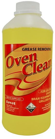 Over cleaner will leave your oven, braai or grillers grease free. Use as supplied, spray on and wipe off.