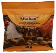 Kitabac (11% Kitasamycin) is a water soluble antibiotic active against mycoplasma spp, gram positive and gram negative bacteria in swine and poultry.