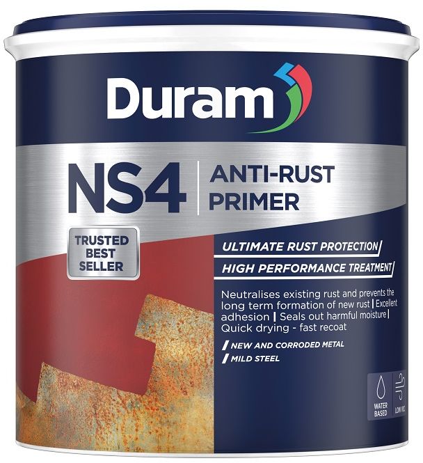 A rust-preventing metal primer suitable for domestic, industrial and automotive uses. Long term protection against corrosion. Good flow and levelling properties, leaving the surface smooth and ready for paint. Quick drying and can be handled within an hour. No toxic fumes so can be safely used in a confined space. A high performance treatment to neutralize existing rust and prevent the formation of new rust. It offers ultimate long term rust protection on new and corroded metal, mild steel, galvanized iron and other metals.