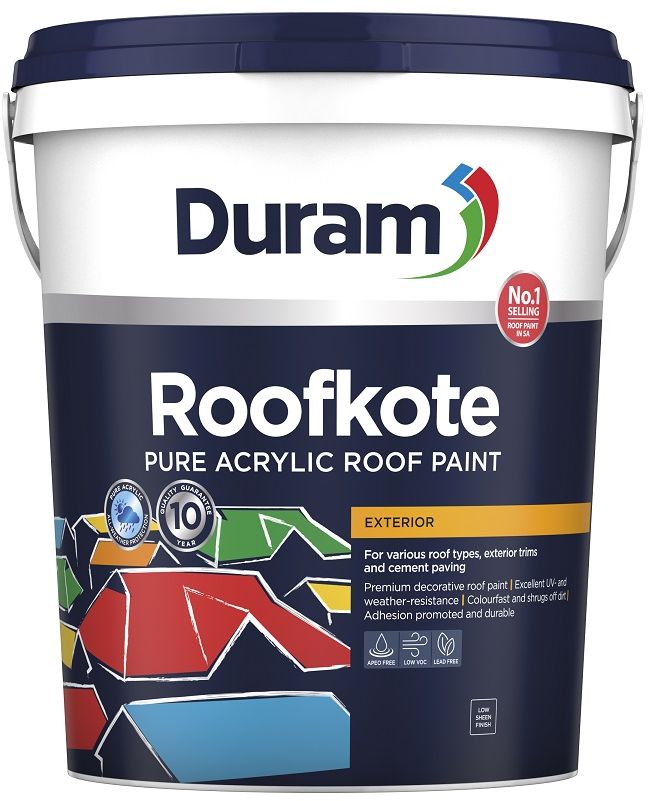 Pure acrylic  all-weather protection. Excellent UV- and weather-resistance  resists fading and chalking. Colourfast  long lasting colour. Shrugs off dirt on roofs. Excellent adhesion and durability to withstand varying temperatures. Excellent obliteration. Dries quickly  same day application.