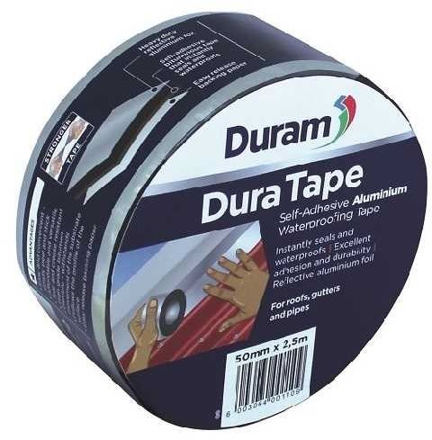 Instantly seals and waterproofs joints, cracks and gaps on roofs, gutters and pipes. Strong layer of bituminous compound with laminated aluminium foil face for enhanced strength and performance. Durable and tear resistant. Ready-to-use self-adhesive tape  simply peel and apply with hand pressure. Easy release non-stick backing strip. No skilled labour or special equipment. Convenient no-mess application. Flexible to withstand substrate movement. Pliable  follows the profile of the underlying surface. Weather resistant. Bonds to itself so it can be overlapped or repaired. Versatile  can waterproof a variety of applications. Excellent adhesion to most substrates without needing a primer. Compatible with bituminous roof treatments. A convenient, ready-to-use self-adhesive bitumen flashing tape with a reflective aluminium foil face that instantly seals and waterproofs roofs, gutters and pipes.