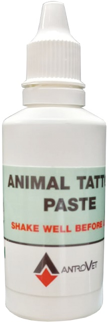 Green tattoo paste ink.