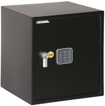 Yale large safety box with tamper alarm. For secure storage of files and other important documents, passports, ID books, wallets, jewellery and other valuables at the home or office. Integrated tamper alarm. Pre-drilled holes for easy mounting. 16mm double locking bolts. Mechanical override lock (supplied with 2 keys).