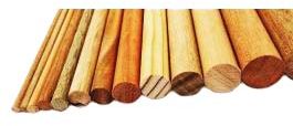 A dowel is a cylindrical rod, usually made of wood, plastic, or metal.