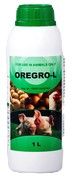 Oregro-L is a 100% natural liquid based on a blend of essential oils. Proven efficacy with antibacterial, antiparasitic, antifungal, anti-inflammatory, and anti-toxigenic properties in poultry and pigs. Dosage and Administration: Poultry (Layers, breeders and broilers) 1ml/10lt clean drinking water In the morning for 7 days Swine 1ml-2ml/1lt clean drinking water In the morning for 7 days Calves 1ml-2ml/1lt clean drinking water In the morning for 5 days.