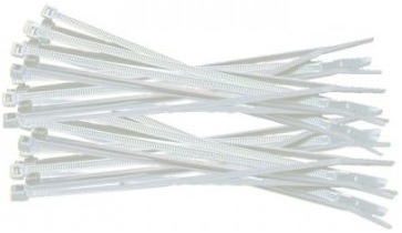 Tough PVC cable ties.