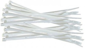 Tough PVC cable ties.