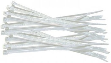 Tough PVC cable ties.