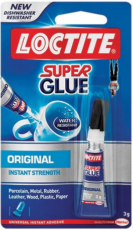 Loctite Super Glue provides fast strong and durable solutions for everyday gluing tasks at home.Its guaranteed results and make loctite a leading brand both for consumer and industries