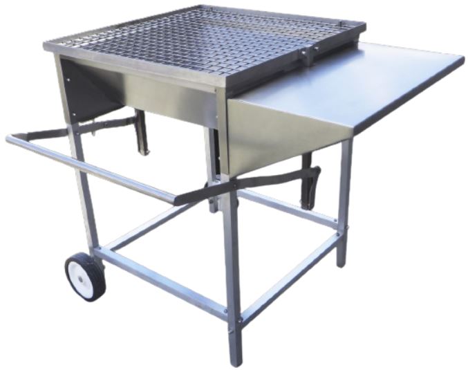 Grill Chef makes Braaiing easy with the versatile Large Stainless Steel Braai with adjustable grid levels.