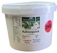 Kalvoquick is a milk replacer for rearing calves which can be used from the 7th day up to 10 weeks after birth.Kalvoquick is based on high quality, highly digestible whey protein from milk produced by FrieslandCampina farmers and 40% of spray dried fat consists of the highly digestible coconut oil, which also has antimicrobial properties.Kalvoquick is slightly acidified for extra health support and contains a high level of dairy proteins which contributes to optimal digestion.Kalvoquick is supplemented with Imagro®, FrieslandCampina registered health concept of pre-biotic (GOS), pro-biotic and organic acids.The high-quality whey proteins contribute to roughage and concentrate intake which supports rumen development and prevention of weaning dip.For manual, bucket, and automatic feeding. GMO free.