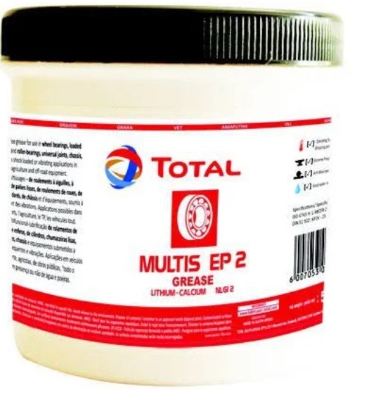 Multis EP 2 is a true multi purpose grease, formulated for lubrication of loaded slide-ball, and roller-bearings, wheel bearings, universal joints, chassis, and various shock loaded or vibrating applications in transport, agriculture and off road equipment, operating in wet, dusty and/or dry conditions. It has Extreme-Pressure properties.