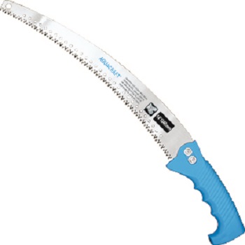 A pruning saw used for cutting lumber with the same sharp teeth as saws. Intended for trimming live shrubs and trees, among many types for a particular type of branches. Pruning saws are your choice for wood about 38mm thick or more. Chainsaws will be reco