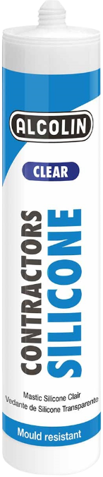 ALCOLIN CONTRACTORS SILICONE is a contractors grade silicone sealant with fungicide for use on non-porous surfaces. Not suitable for fish tanks as it contains a fungicide to prevent mould growth.