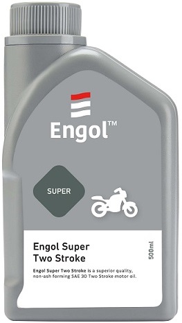 Engol super two stroke is recommended for use in two-stroke motorcycles, scooters, lawnmowers, mopeds and power tools including portable chain saws. Suitable also for mechanical metering systems. Not suitable for outbound motors where NMMA approved TC-W oils are required. The equipment manufacturer's oil/ petrol ratios are recommended but a general guide of 1: 25 ratio of oil/ petrol is suitable for the above types of equipment.