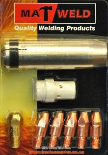 Mig starter kit for use with MIG torch MB36 for all types of MIG welding applications.