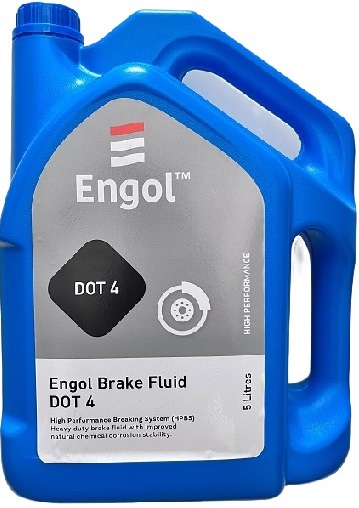 Engol Brake Fluid DOT 4 is recommended for use in applications requiring disc, drum and anti  skid breaking systems used in average to high performance vehicles requiring either a DOT 3 or Dot 4 level of performance.