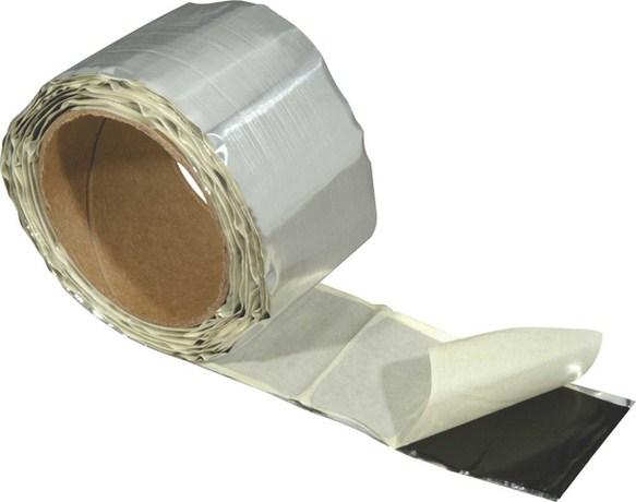 A self-adhesive butyl sealing tape which is excellent for creating a watertight seal on almost any surface. It is waterproof with a strong permanent tack. Supplied in a roll form laminated with aluminium foil, with an interlayer of release paper.