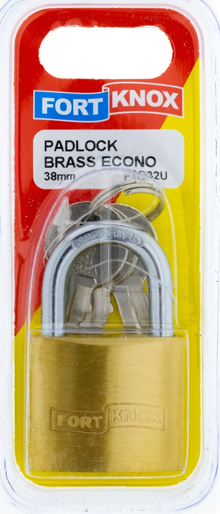 Brass economy padlock.