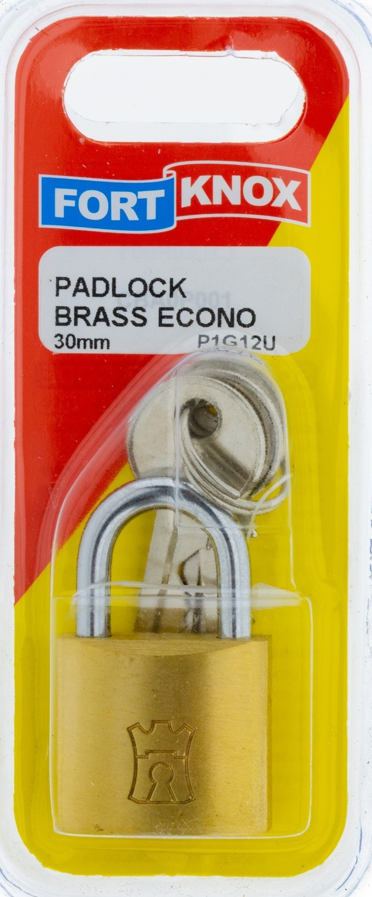 Brass economy padlock .