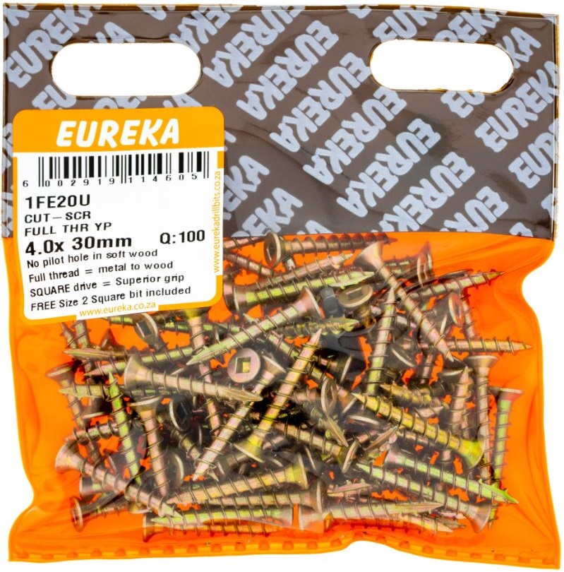 Cut-Screws full thread are ideal for joining metal to wood.