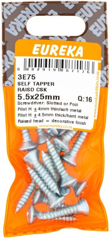 Specially threaded screws that are designed to cut threads as they are driven into untapped holes.