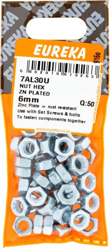 Nuts are used with bolts to fasten an object to another object.