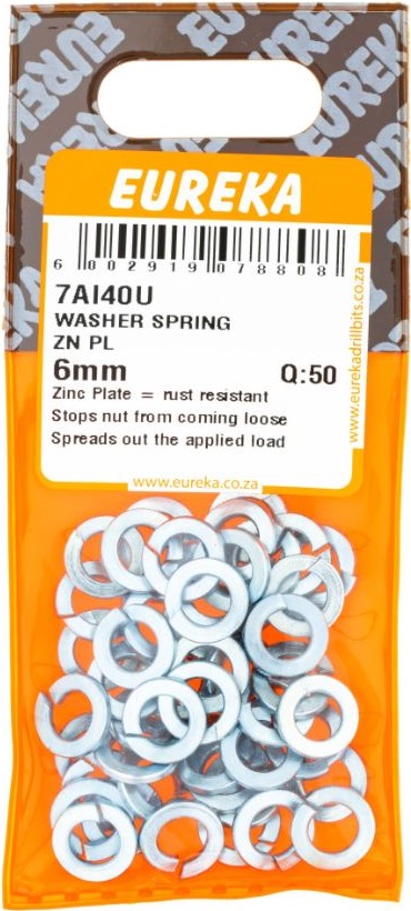 Spring washers place tension against a nut after tightening, to help prevent the nut from loosening.