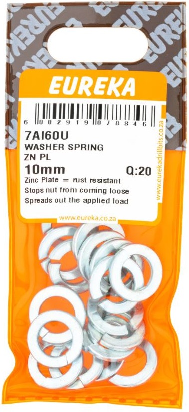 Spring washers place tension against a nut after tightening, to help prevent the nut from loosening.