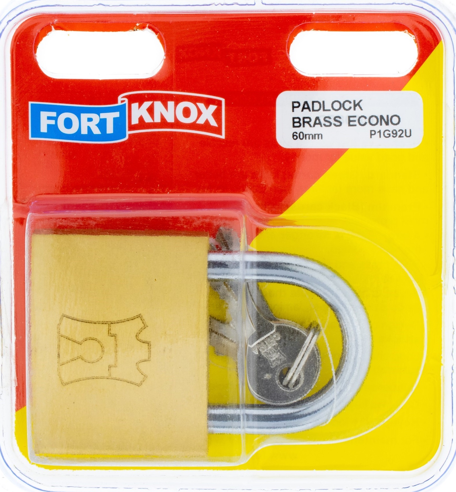 Brass economy padlock.