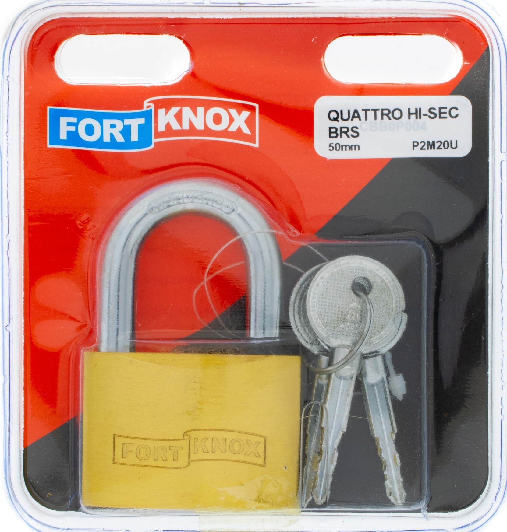 High security brass padlock.